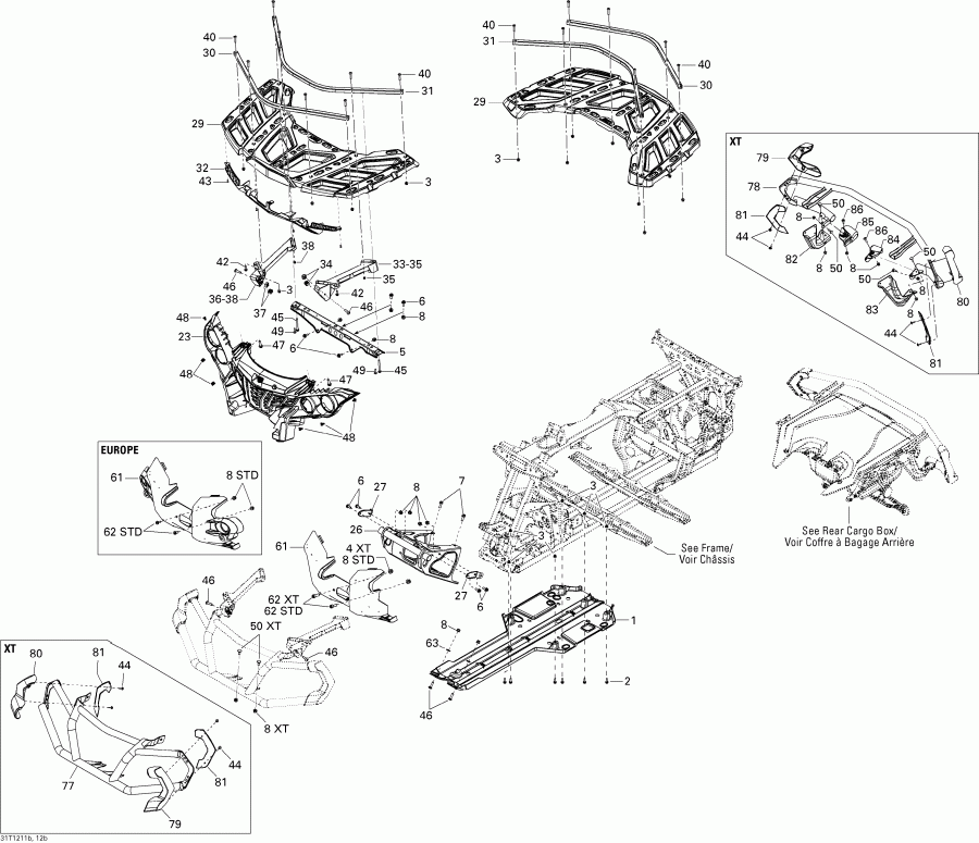  BRP Outlander STD, XT, 1000 EFI, 2012  - Body And Accessories 2