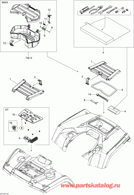 BRP - Front  Rear Trays