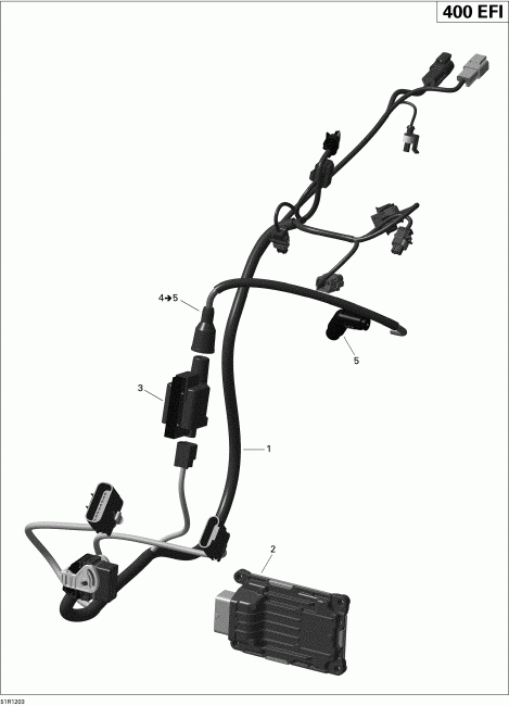 Bombardier Outlander STD, XT, 400 EFI, 2012  -     Electronic Module