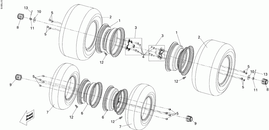   DS 250 NA, CE & INT, 2013  - Wheels And Tires