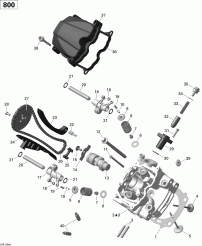 01-   , Front (01- Cylinder Head, Front)