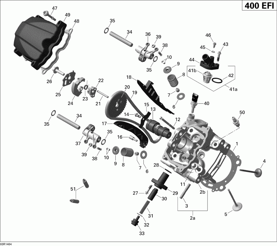 ����������  Outlander 400 EFI, STD, XT, 2014 - Cylinder Head