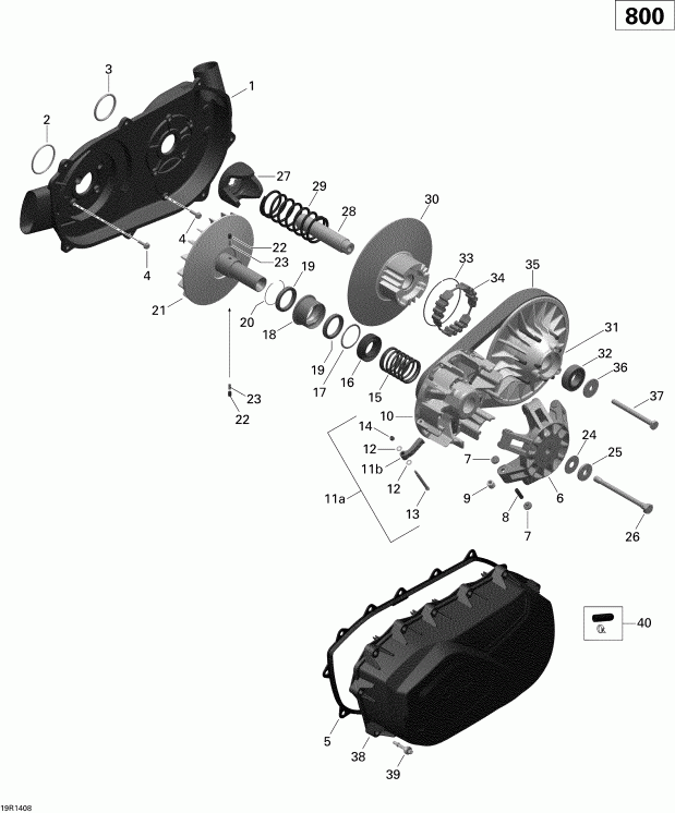    Outlander MAX 800R EFI, DPS, XT & XT-P, 2014 - Transmission Outlander Max