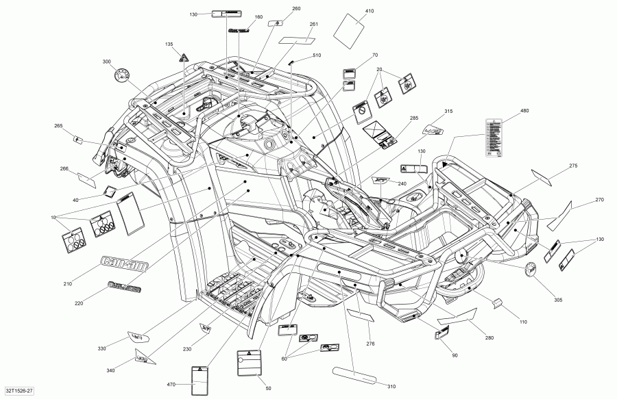 ATV   Outlander 400 EFI, STD(International only), 2015 - 32t1526