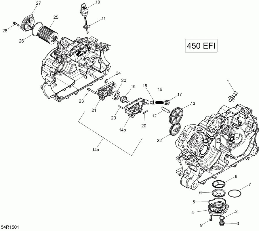  Bombardier  Outlander L MAX 450 EFI, 2015 - 54r1501