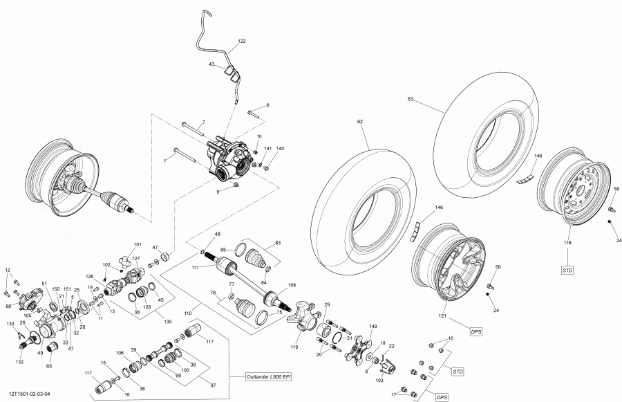 ATV  Outlander L MAX 450 EFI, 2015 - 12t1502