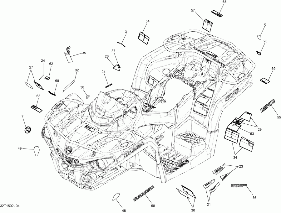 BRP Outlander L MAX 500 EFI, 2015 - 32t1504