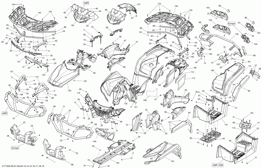 BRP Outlander MAX 1000 EFI, 2015 - 31t1517