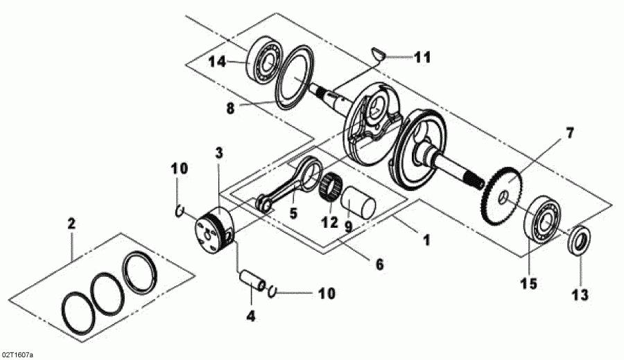   DS 250, 2016  - Crankshaft And Pistons