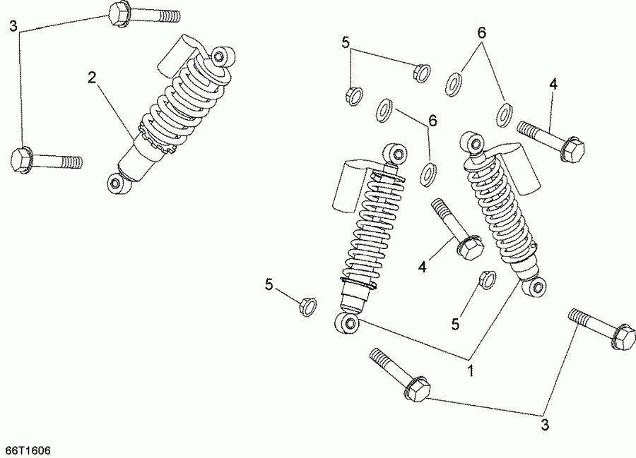 BRP  DS 90 X, 2016 - Shocks