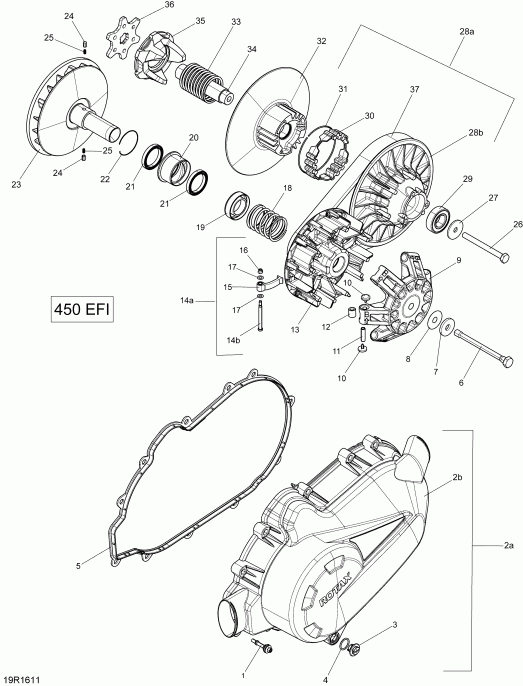  BRP Outlander L - Outlander L MAX, 2016  -  450 Efi