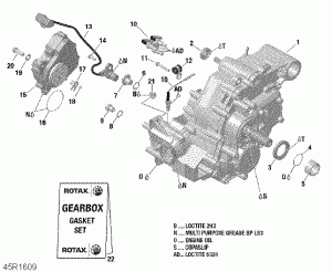 01-  Box   - 650 Efi-xmr 850 Efi (01- Gear Box Assy - 650 Efi-xmr 850 Efi)