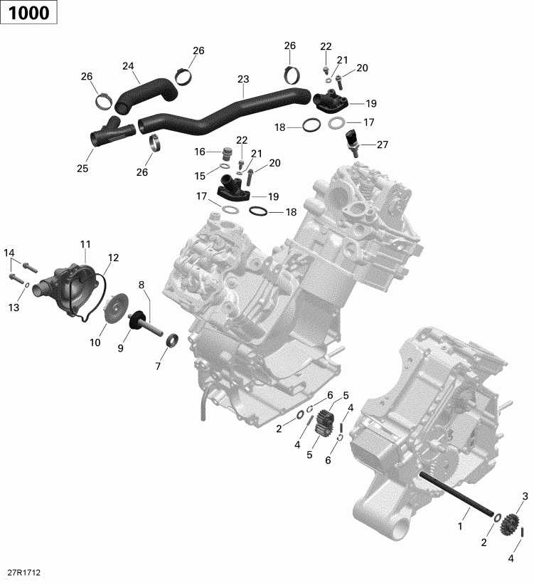ATV  Outlander 6X6 - 1000 EFI, 2017 -   1000 Efi