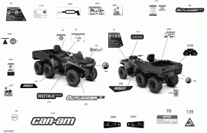 09-  Outlander 6x6 - 650 Efi - Dps - International (09- Decals Outlander 6x6 - 650 Efi - Dps - International)