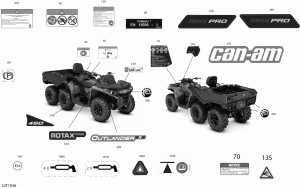 09-  Outlander Max - 6x6 - Pro Nordic (09- Decals Outlander Max - 6x6 - Pro Nordic)