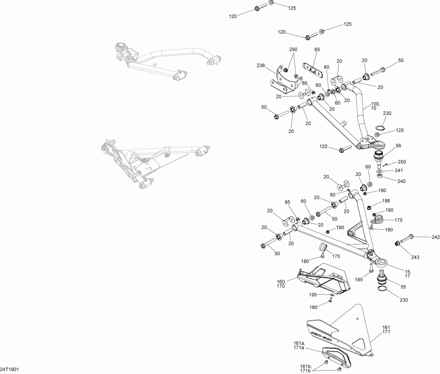   005 - Outlander MAX 570 EFI - DPS_XT - T3, 2019 - Front Suspension