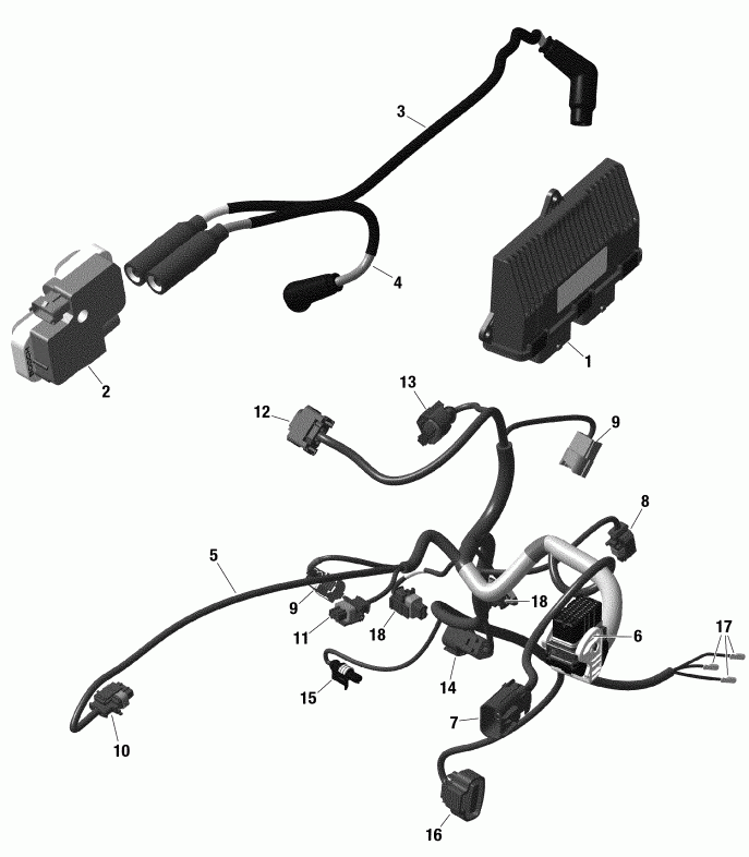 ATV  009 - Outlander MAX 1000R EFI - International - Non European Communities, 2019  -     Electronic Module Outlander Except Xmr