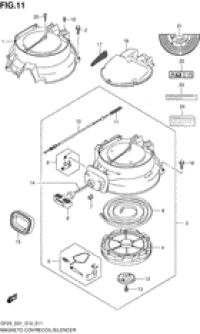 Magneto cover/recoil starter/silencer (  /   / )