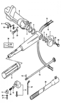 Tiller handle ()