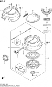 Magneto cover / recoil starter / silencer (  /   / )