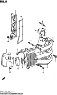 Intake manifold/silencer/exhaust cover (  /  /   )