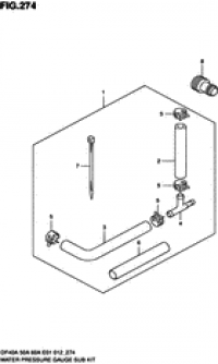 Water pressure gauge sub kit (    )