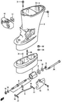 Drive shaft housing (  )