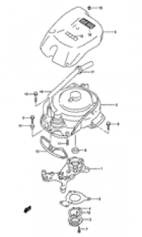 Under oil seal housing (  )