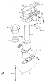 Drive shaft housing (  )