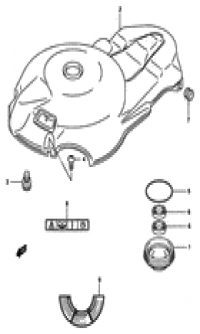 Under oil seal housing (  )