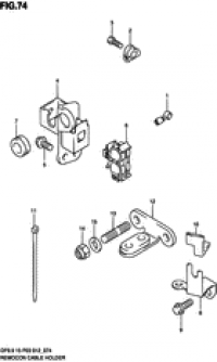 Remocon cable holder (   )