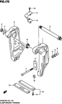 Clamp bracket transom (  transom)