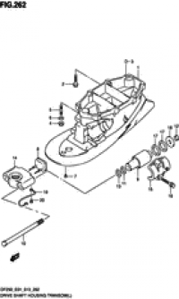 Drive shaft housing transom (   transom)