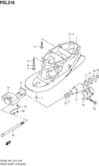 Drive shaft housing transom (   transom)