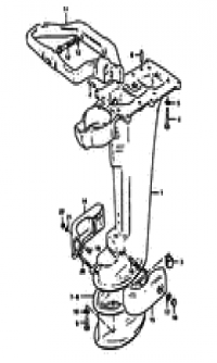 Drive shaft housing (  )