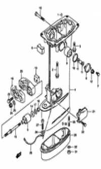 Drive shaft housing (  )