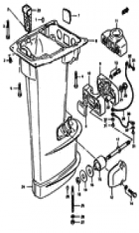 Drive shaft housing (  )