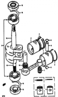 Piston - crankshaft ( - )