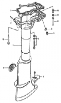 Drive shaft housing (  )