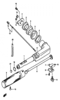 Tiller handle ()