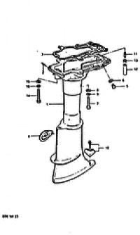 Drive shaft housing (  )