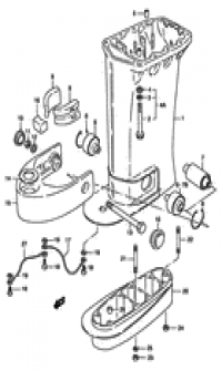 Driveshaft housing (  )