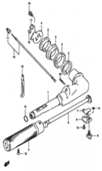 Tiller handle ()