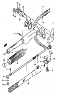 Tiller handle ()