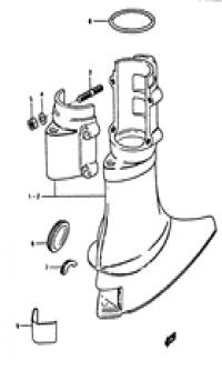 Drive shaft housing (  )