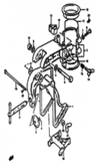 Clamp bracket - swivel bracket (  -  )