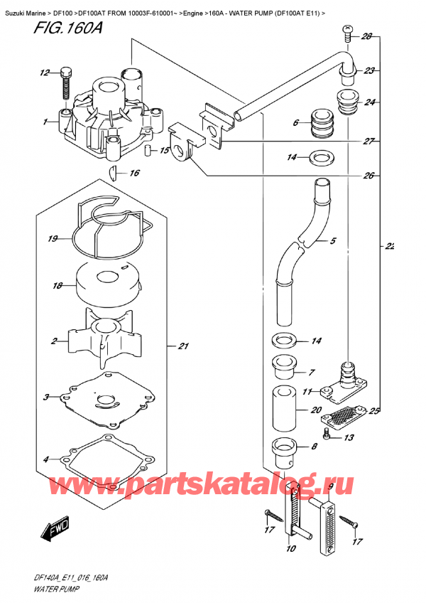  ,   , Suzuki DF100AT   FROM 10003F-610001~   2016 ,   (Df100At E11)