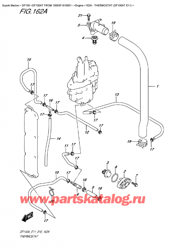 ,    , Suzuki DF100AT   FROM 10003F-610001~ ,  (Df100At E11)