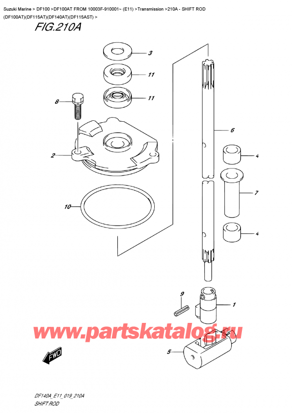  ,   , Suzuki DF100A TL FROM 10003F-910001~ (E11),   (Df100At) (Df115At) (Df140At) (Df115Ast)