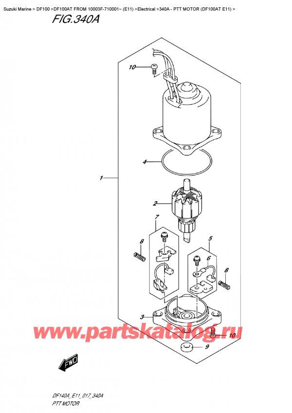   ,   , SUZUKI DF100A TL FROM 10003F-710001~ (E11)  2017 , Ptt  Motor (Df100At  E11) /   (Df100At E11)